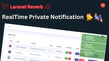 Realtime Private Notifications in Laravel 11 with Reverb - Step by Step Tutorial🔥🚀
