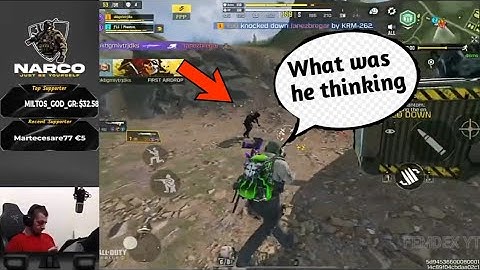 CoD Narco Reaction to the Noob players in Call of Duty: Mobile