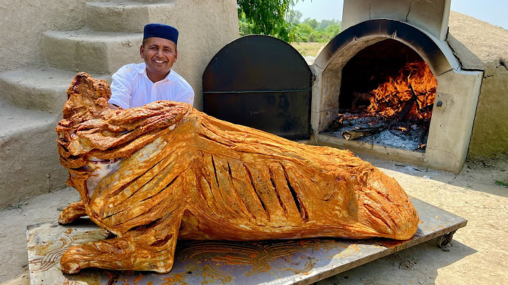 200 KG WHOLE BEEF ROAST | 4 Hours Roasting a Whole Buffalo in Tandoor | Beef Mandhi | Village Food