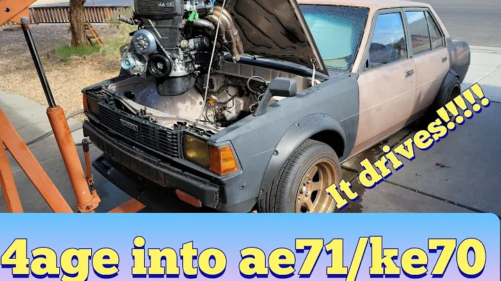 4AGE into AE71/KE70. First Drive!!!