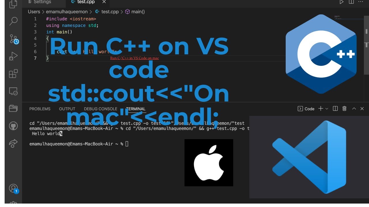 How to Run C in Visual Studio Code on MacBook M1 AirPro 2022