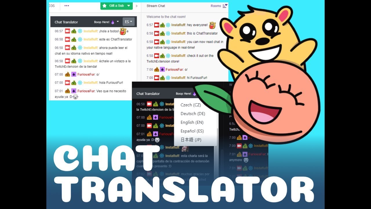 Chat Translator By Instafluff Twitch Extension Challenge 19 Youtube