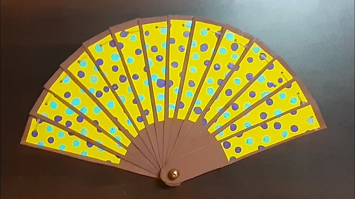 Japanese fan | How to make a Japanese hand fan | No bamboo sticks required | Art Creative |