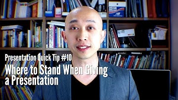 Presentation Quick Tip #10 Where to Stand When Giving a Presentation