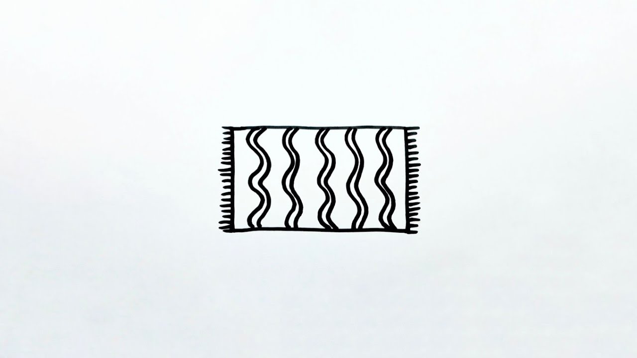 Drawing Textiles Rug How to draw RUG for kids - YouTube