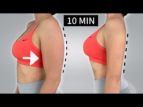 10 Min. Easy Slim Arm Workout | 🔥 Burn Flabby ARMS FAT | No Equipment