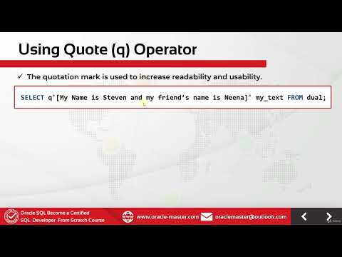 3.11 Retrieving Data [Quote Q Operator]