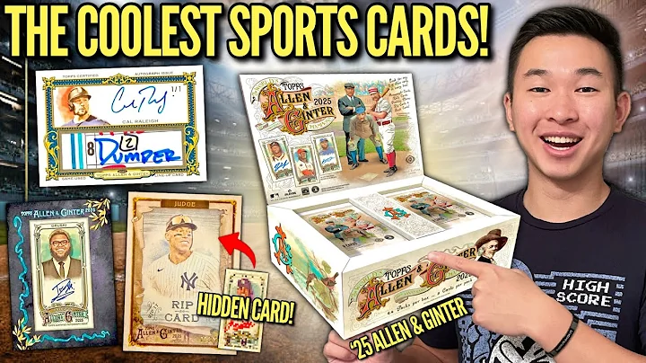 THE COOLEST CARDS EVER MADE (BIG RIP CARD)! 😱🔥 2025 Topps Allen & Ginter Baseball Hobby Box Review