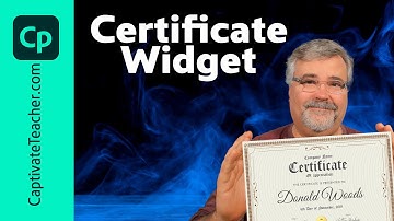 Gloednieuwe Adobe Captivate-certificaatwidget