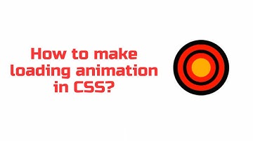 How to make loading animation in CSS? #javascript #frontend #animation #loader #loading #css3