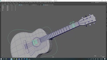 Guitar Rigged In Maya | Thesis "Dream"