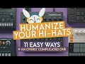 How to humanize hihats on any drum machine  variation techniques for your beats