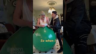 HYSTERICAL! He shoves his dad into a balloon 🎈🤣