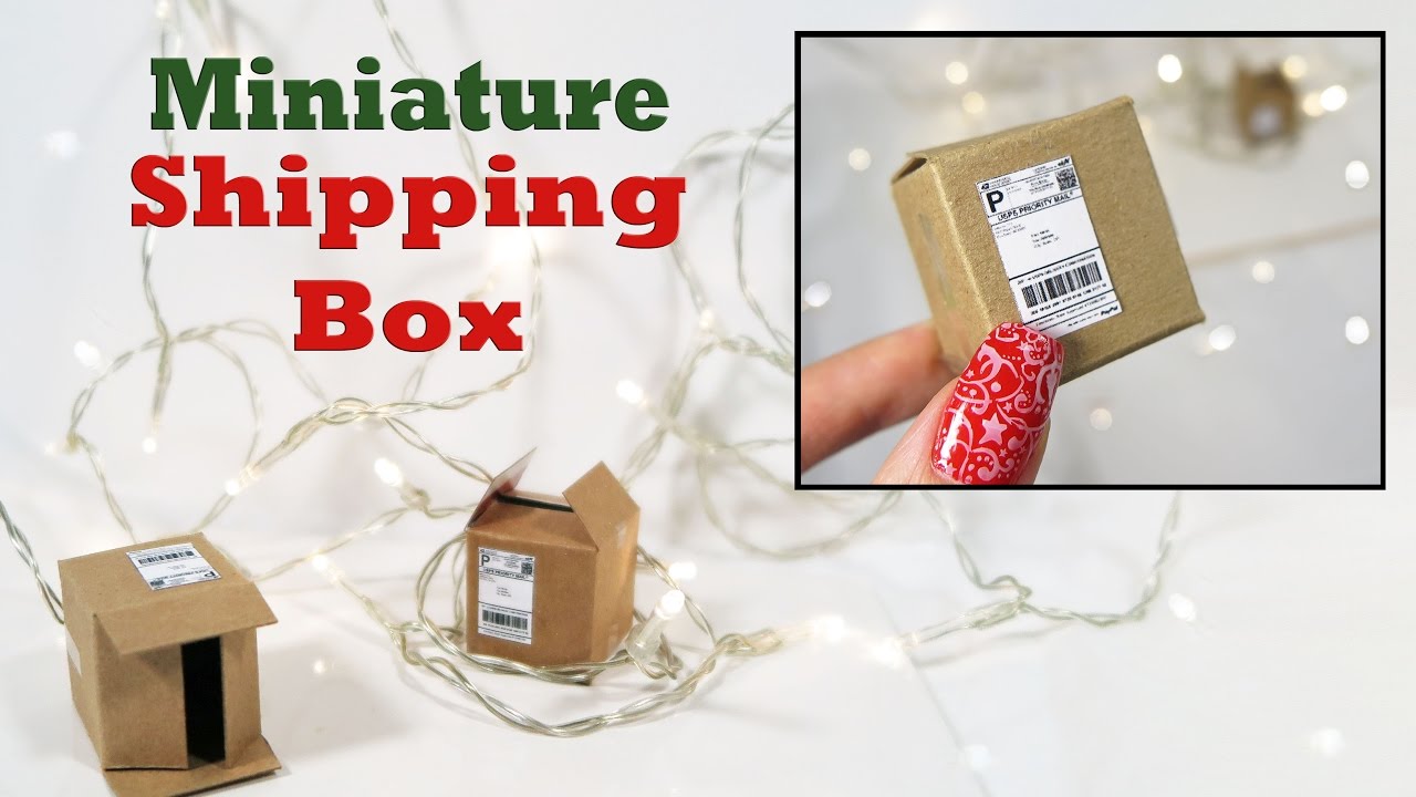 DIY- Make a Mini Shipping Box! 