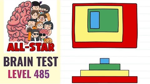 Brain Test All Star Level 485 | Adjust the side view according to the top view | Walkthrough