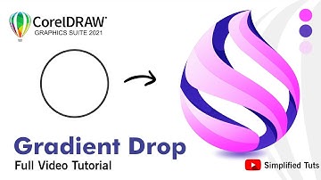 Gradient Drop Logo | Learn CorelDraw Tips & Tricks with Ashish Rastogi | Simplified Tuts