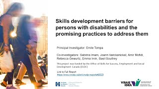 Skills development barriers for persons with disabilities & the promising practices to address them screenshot 2
