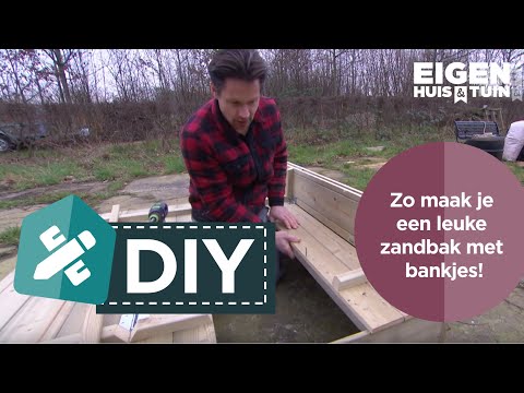 Video: DIY zandbak met deksel. Eenvoudige kinderzandbak