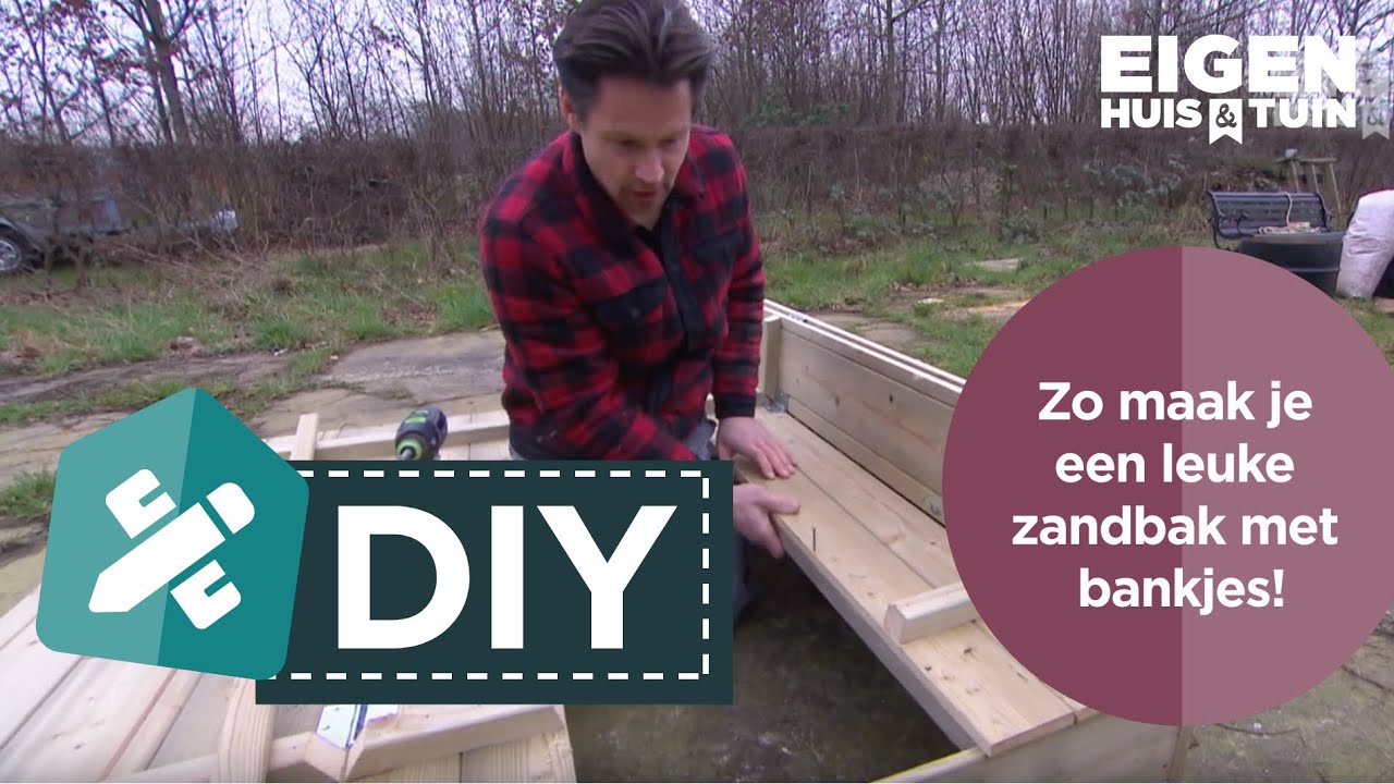 Zo Maak Je Een Leuke Zandbak Met Bankjes Diy Eigen Huis Tuin Youtube