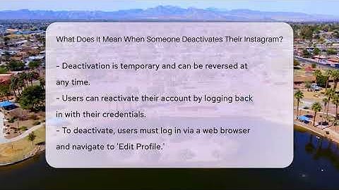 What Does It Mean When Someone Deactivates Their Instagram? - Everyday-Networking