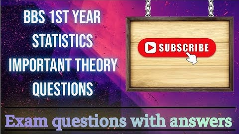 Statistics Important questions||BBS 1st Year||Exam Questions||All Theories Question|| Statistics||