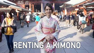 RENTING A KIMONO IN JAPAN, A DAY IN MY LIFE IN JAPAN: Wearing a Kimono in Asakusa, Tokyo