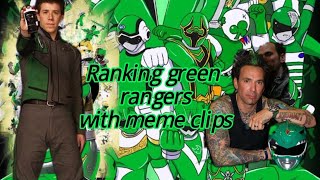 Ranking green rangers with meme clips 😎✅
