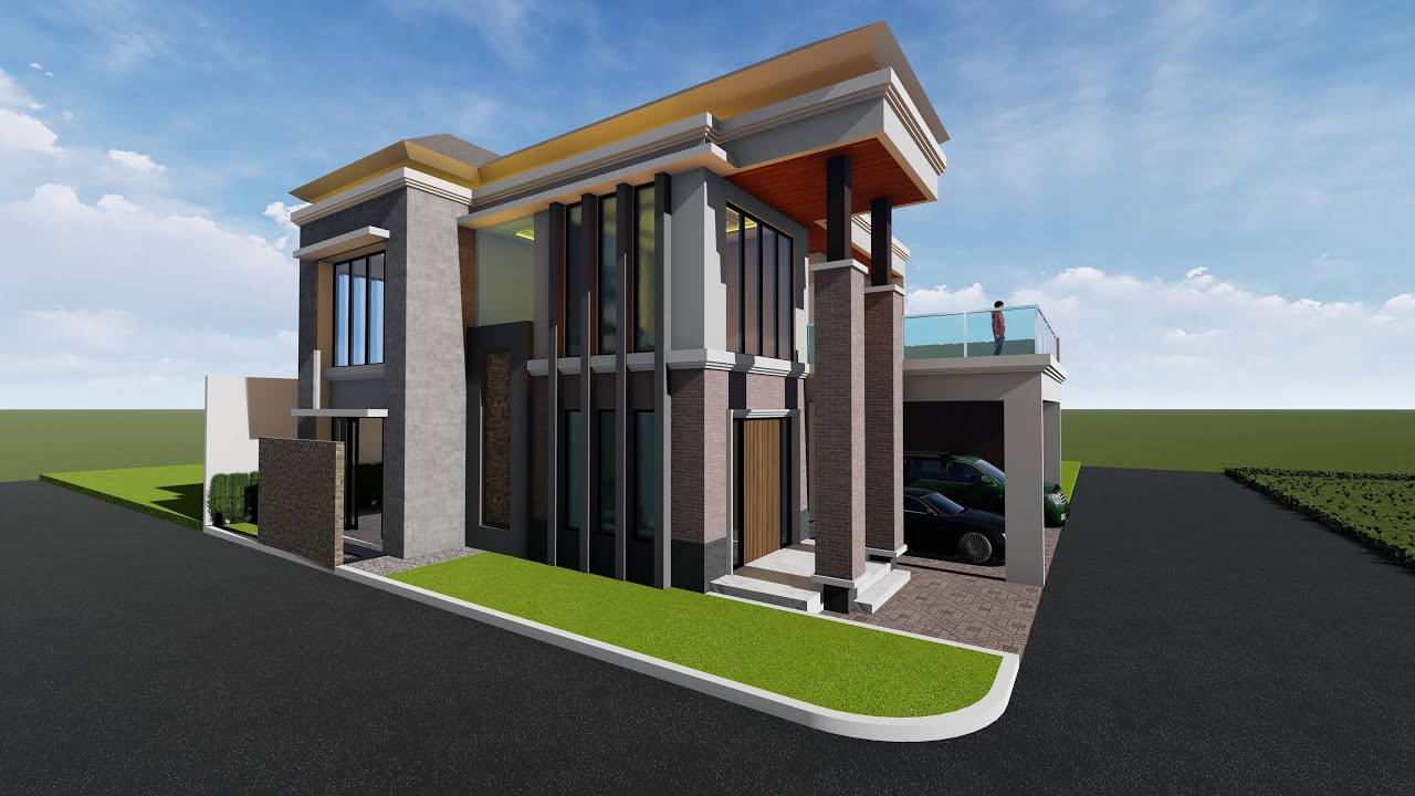 20 Desain  Rumah  2 Lantai Luas  Tanah  96  M2  Motif Populer 