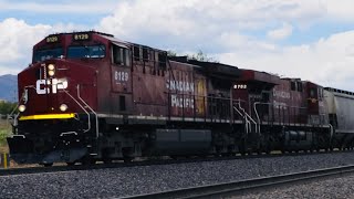 5/19/24 CPKC AC4400CWN 8129 & CP ES44AC Grain SB, DPu CP ES44AC & BNSF ES44AC