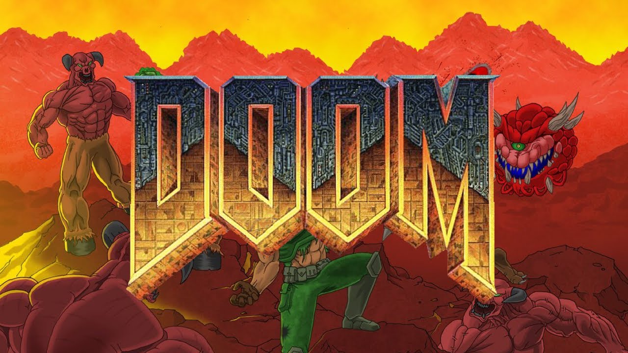 Doom dos. Doom 1 1993. Дум игра 1993. Doom игра 1993 обложка.