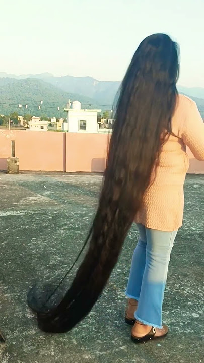 Amazing Long Hair Uttarakhand Beauty#shorts