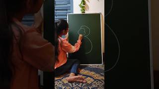 easy monkey drawing with number 3 #art #drawing #shorts