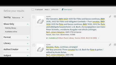 Searching the Library Catalog for Music Materials