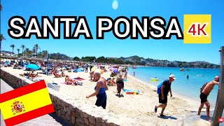 ⁴ᴷ SANTA PONSA walking tour, Mallorca, Balearic Islands, Spain  (Majorca) 4K