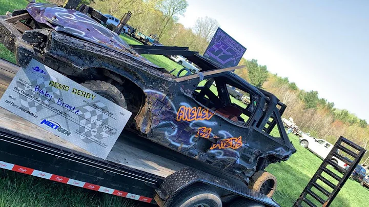 2022 Clear lake WI demo derby, Mod midsize GoPro video Bailey Braatz 57x