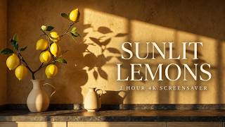 Sun Drenched Lemon Branch in Mediterranean Summer Kitchen 4K Samsung Frame TV Art screenshot 3
