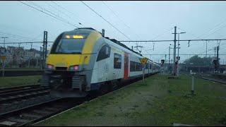 Trains at Schaerbeek (Brussels, Belgium), 19/11/2022 (2.7K UHD)