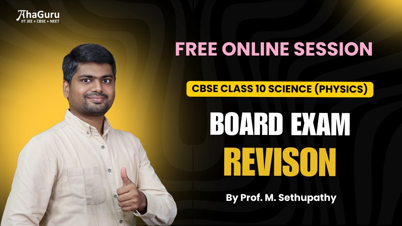 Science Revision Session Std 10 Board Exam Revision Session (Science) by Mr. Sethupathy - YouTube