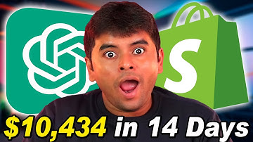 How ChatGPT Made Me $10,434 with Dropshipping in Just 14 Days! Shopify Dropshipping with Ai