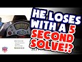 He Gets a 5 and Loses!? | Cubing at Home