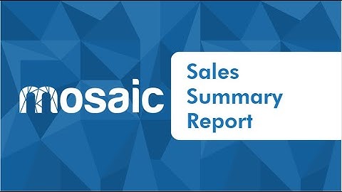 Generate Sales Summary Report