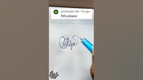 stylish name | Rifa | Calligraphy signature