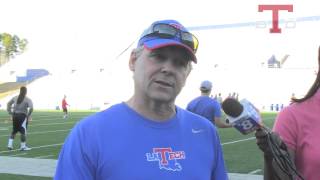 LA Tech Defensive Coordinator Kim Dameron on First Spring Practice