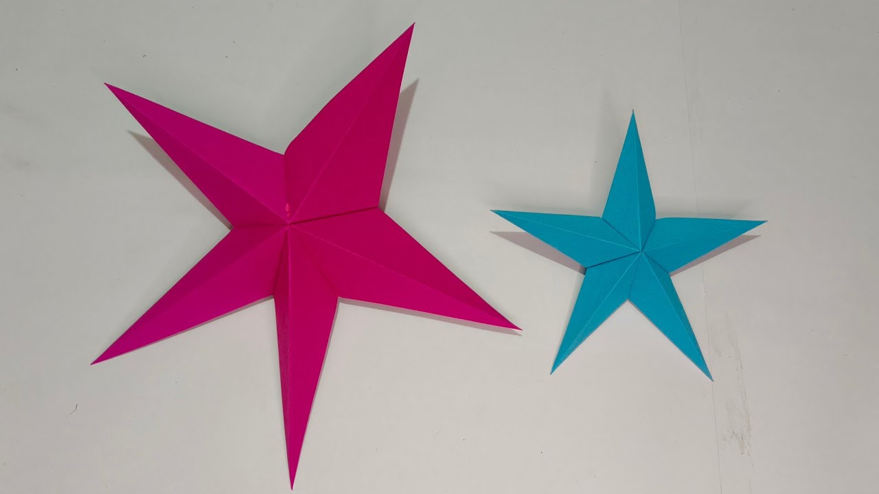 How to cut star shape perfectly |DIY paper Star | How to make star with paper |Paper star