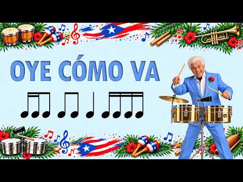 16th Note Rhythm Play Along 🥁 Oye Como Va