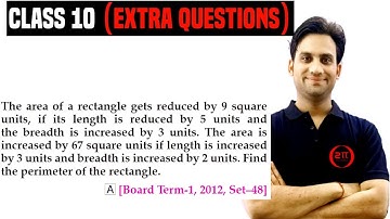 The area of a rectangle gets reduced by 9 square units, if its length is reduced by 5 units and the