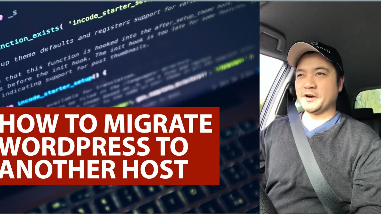 How to migrate your wordpress site to a new host - YouTube