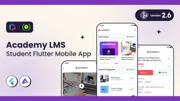 Academy Lms Student Flutter Mobile App || Make Academy Learning Management System application