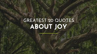 Greatest 20 Quotes about Joy ~ Inspiration Quotes ~ Relationships Quotes