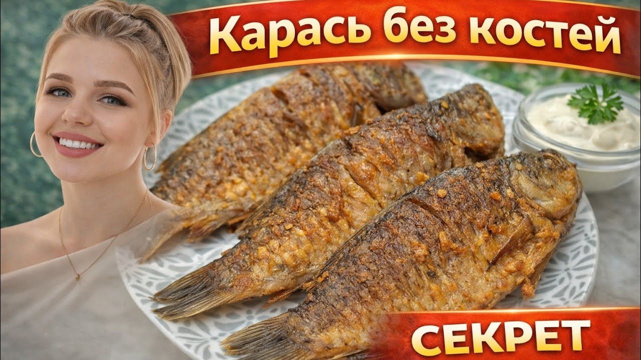 Карась без костей — весь секрет в этом способе